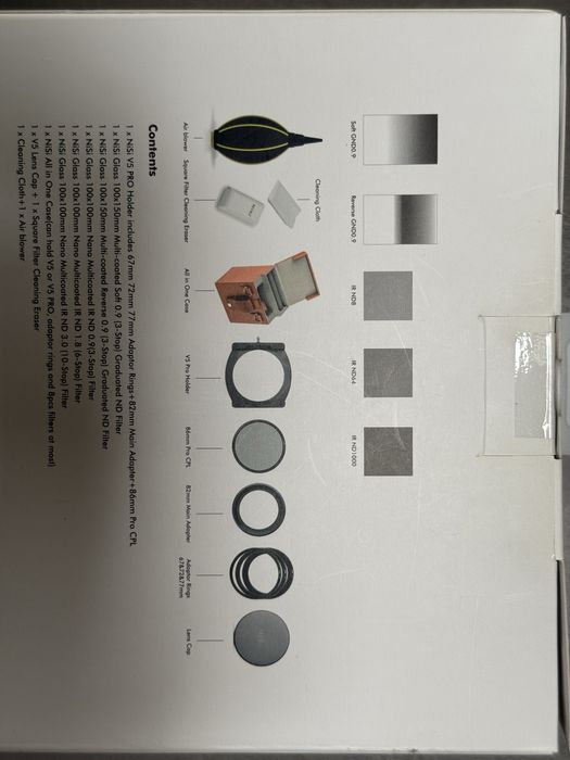 Filtre NiSi V5 Advance kit + NiSi Natural Night + NiSi inel extra -Nou