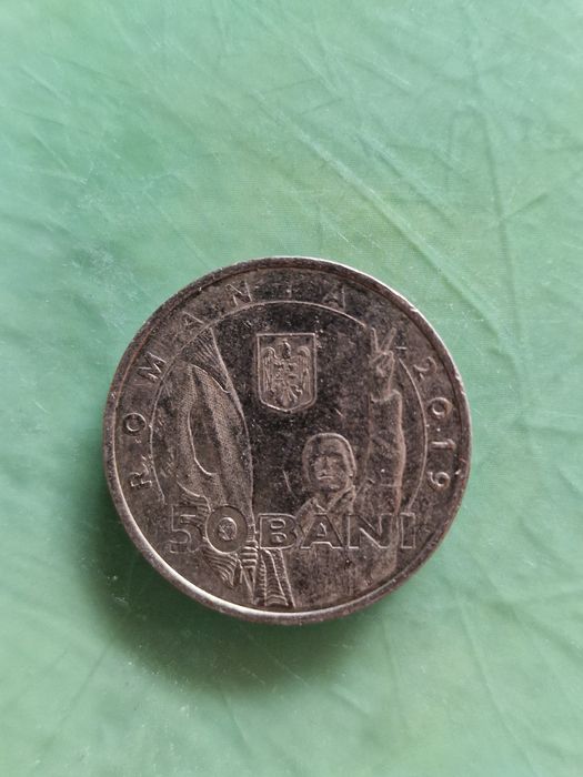 Moneda de 50 Bani din 1989 Revoluția Romana din Decembrie