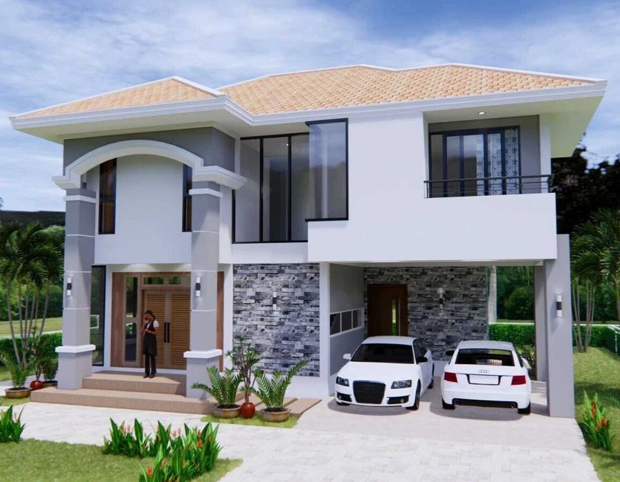 НА ИЗПЛАЩАНЕ - Двуетажна сглобяема къща с 3 спални, 160 кв. м