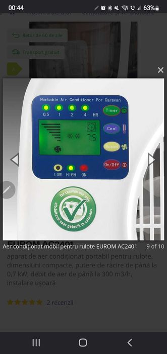 Aer condiționat Rulotă