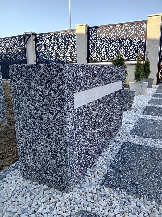 jardiniere beton mozaic