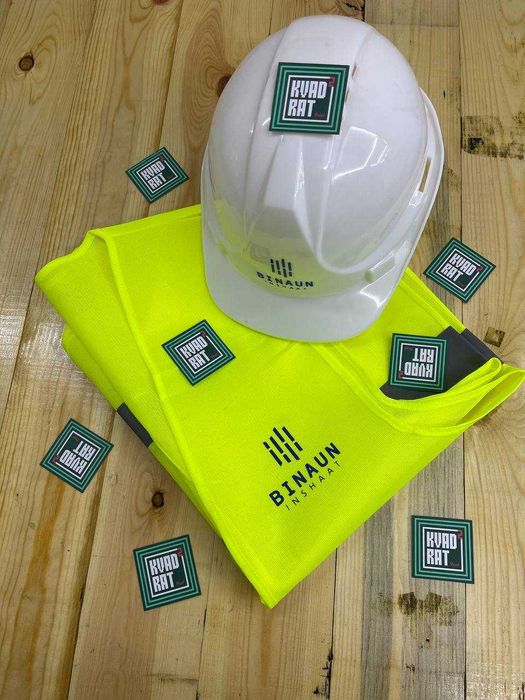 Печать на касках. Принт на касках. Брендирование касок.