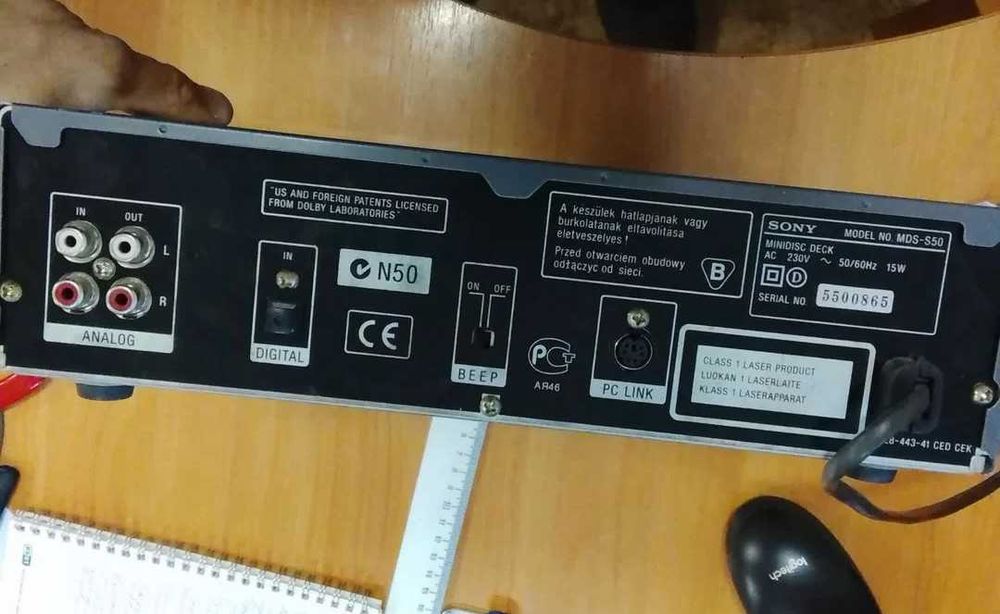 Мини диск дека  Sony Сони mds s 50