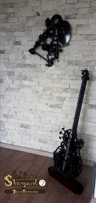 Cadou unic.Chitara stil industrial,steampunk.Obiect decorativ deosebit