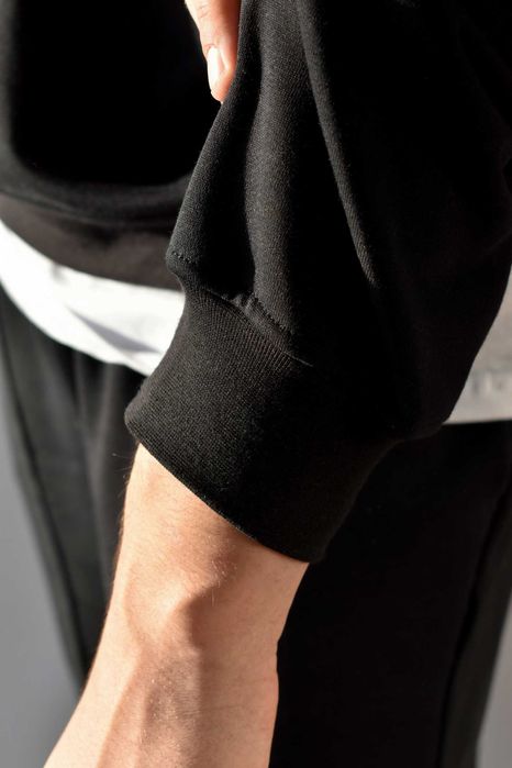 штаны + свитшот черные