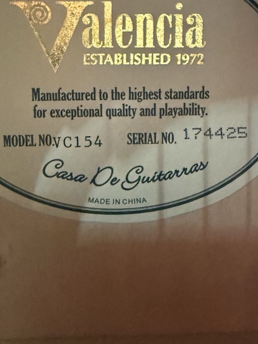 Chitara Valencia VC154+husa