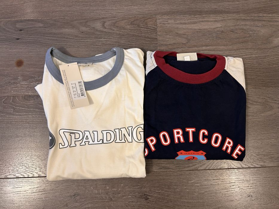 Две мъжки тениски XL Spalding Asics