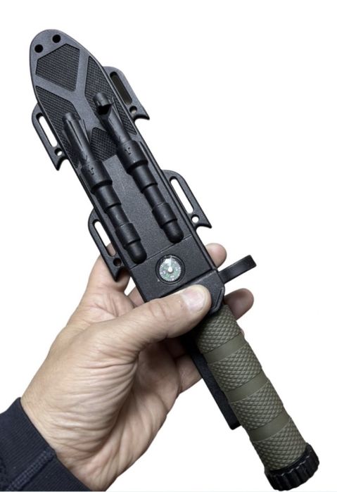 ловен нож тактическият+компас+кремък+точило Columbia USA за оцеляване