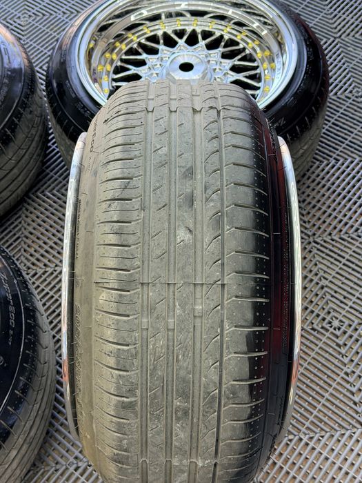 Jante Aliaj Cromate / Full Chrome 4x100 - 4x108 16 Cu Anvelope De vara 205 45 16