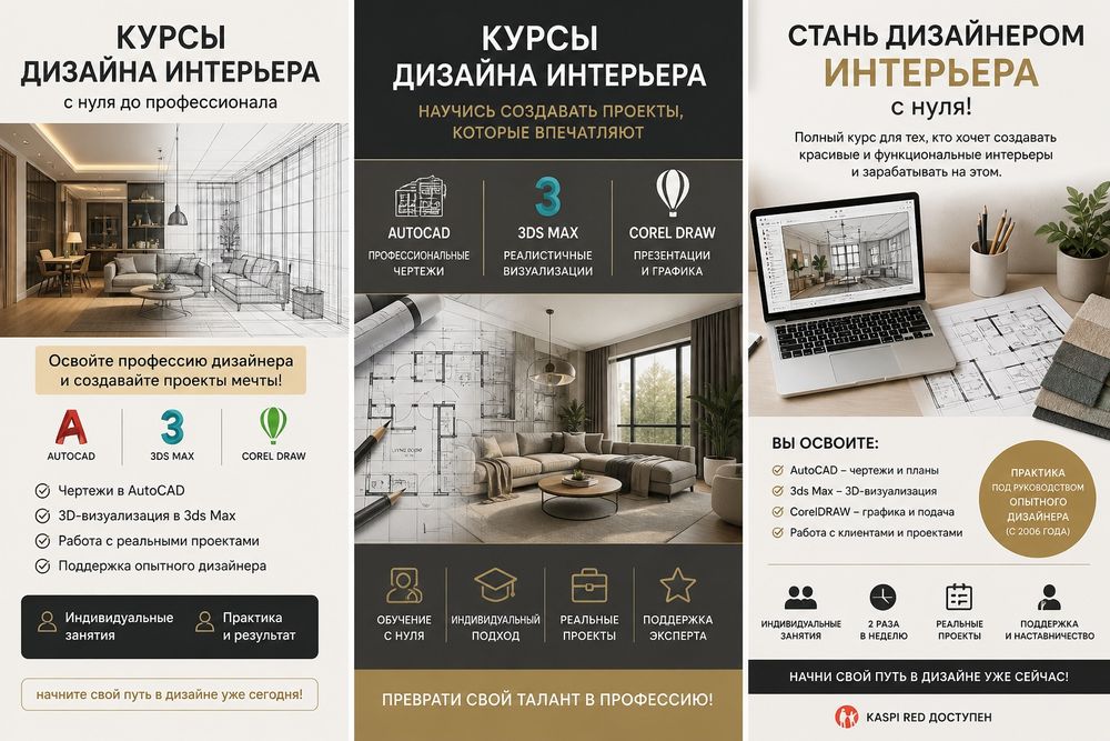 Курсы дизайна программы 3d max, autocad