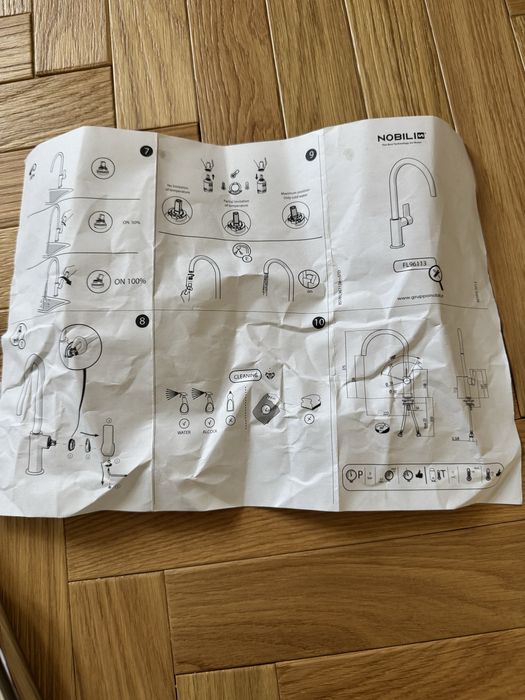 Vand baterie de bucatarie Nobili