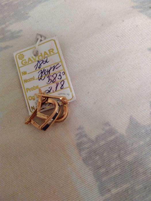 Золотые серьги ,подростковые