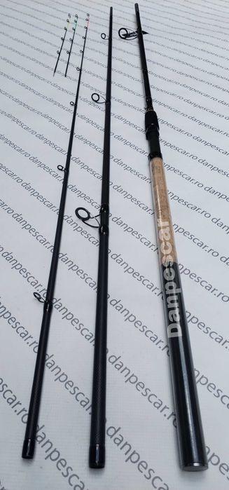 Lanseta PRO FL Black FORCE FEEDER 4,20m 180 grane 3 varfuri