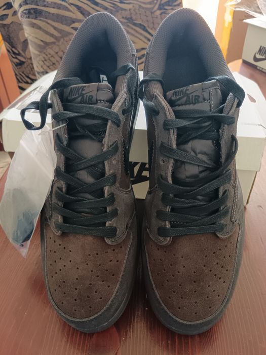 Мъжки маратонки/спортни обувки Nike Air Jordan 1 Retro OG S, Travis Scott цвят Velvet Brown обувки Найк Аир Джордан 1 ниски Травис Скот кафяво