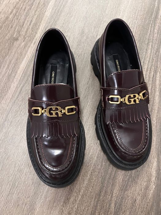 Mocasini Gino Rossi piele naturală lăcuită , noi, fără etichetă