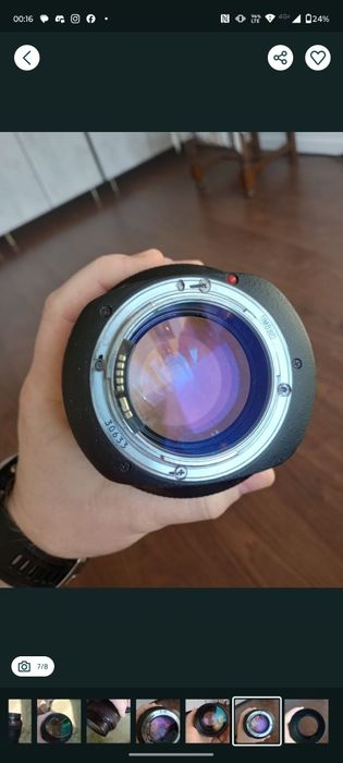 Canon 85mm f1.2 usm prima generatie.