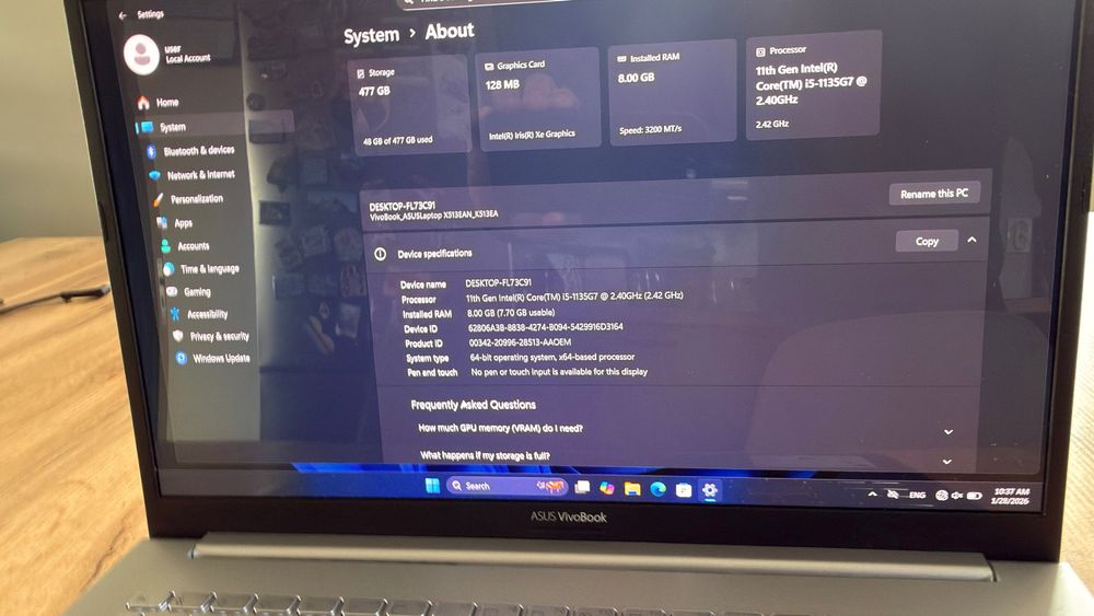 Лаптоп ASUS Vivobook 15 K513