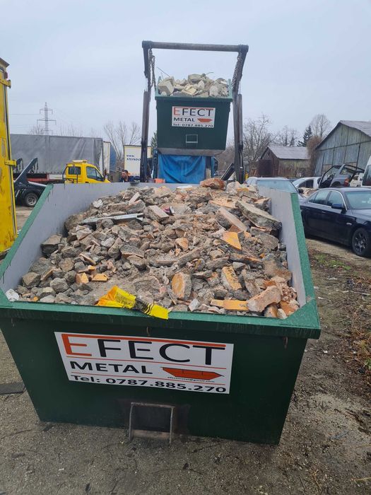 Închiriem container 6 7 mc pentru transport moloz gunoi haba deseuri