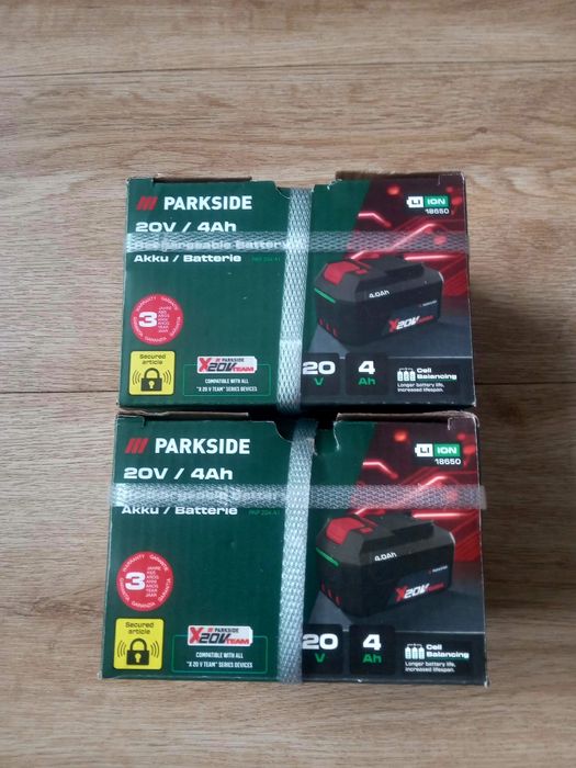 2 Acumulatori parkside 4ah model NOU