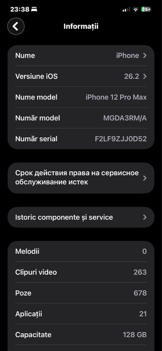 Vand iphone 12 Pro Max
