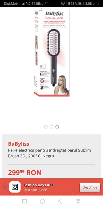 Perie electrica BaByliss noua
