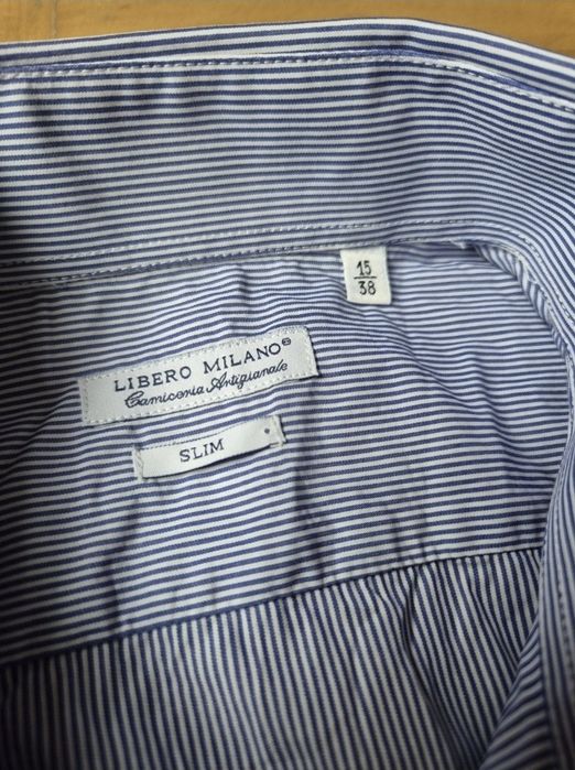 Cămașă Libero Milano, Artizanală, Bumbac, Guler Italian - 38