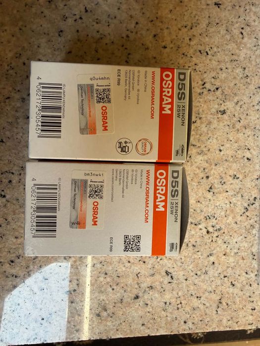 Крушки Osram D5S чисто нови