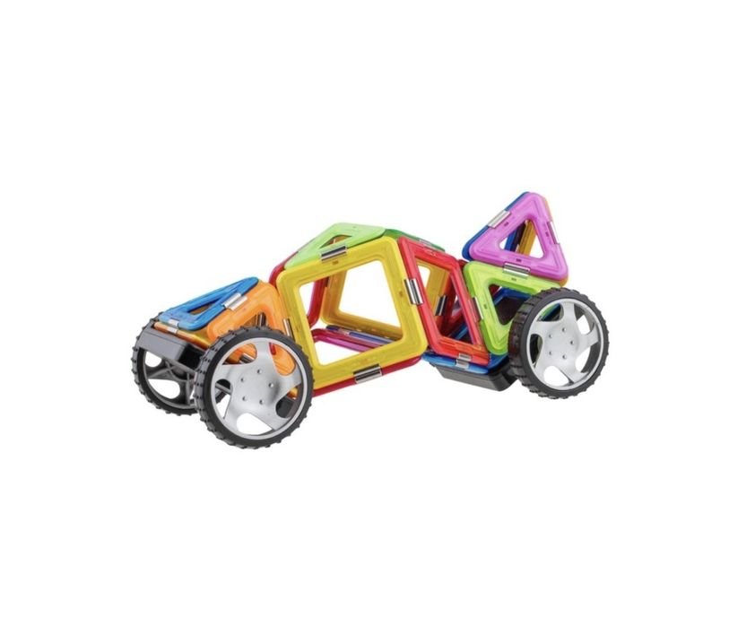Set de constructie magnetic 3D Magspace Mini Karting Set 25 piese