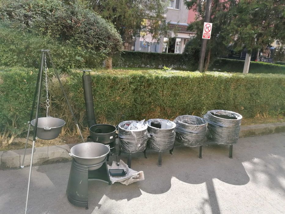 Sobă cu burlane + ceaun fontă 16 L Promo 429  lei