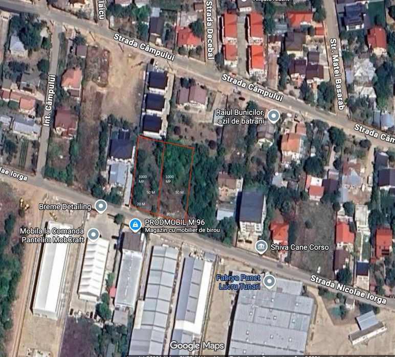 Teren intravilan de vanzare Tunari - 1000 mp