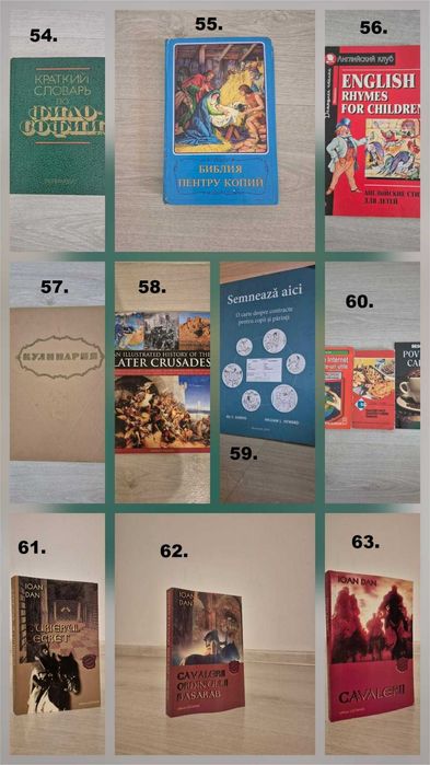 Lot cărți diverse–literatură, enciclopedii, colecții–69 titluri/seturi