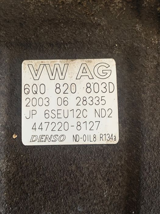 Compresor Ac Seat Ibiza Iv 6L1 2002 - 2009 1.9 Tdi Atd, Axr, Bmt 6Q08