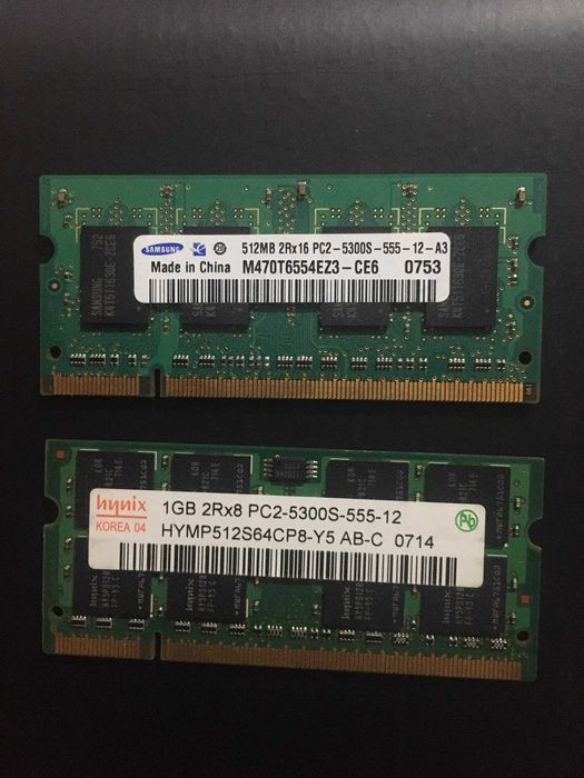 Memorie ram laptop 1gb ddr2 si 512mb