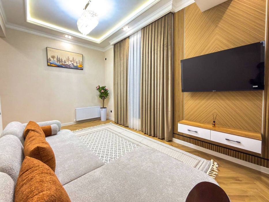 4 комнатная 90м2 Sayram Tower Буюк Ипак Йули, евроремонт