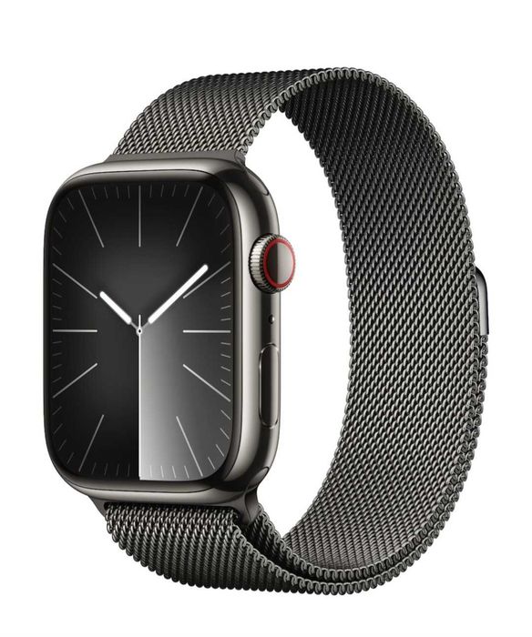 Curea Apple Watch 45/42 mm Graphite/Gold Milanese Loop, originala