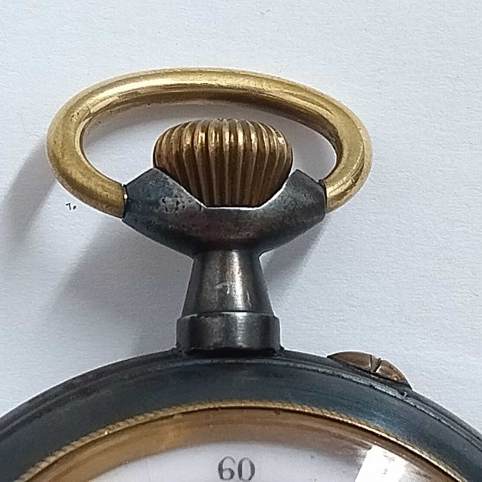 Джобен часовник / Regulator-вечен календар, Oversize, лунна фаза, Swiss, 1890г. стомана