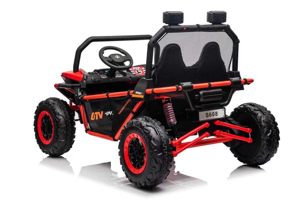 UTV electric pt 2 copii BUGGY SPEED Fast  24V 300W 4x4 (s608) Rosu