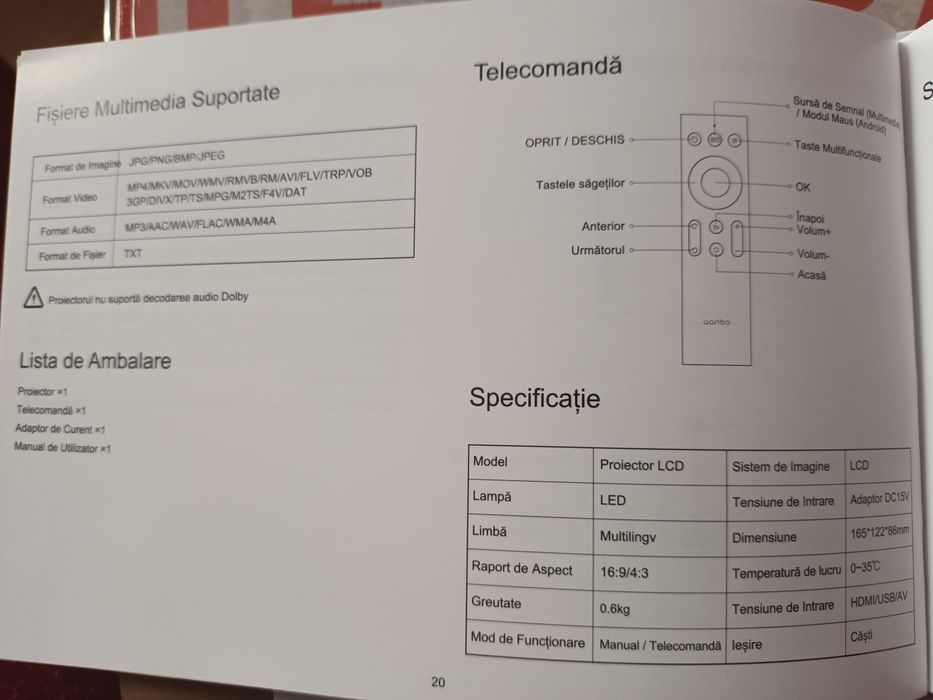 Proiector Wanbo mini