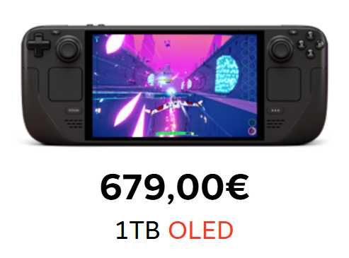 [美品] Steam Deck OLED 1TB Consola gaming portabila Valve Steam Deck OLED 1TB SSD, 16GB
