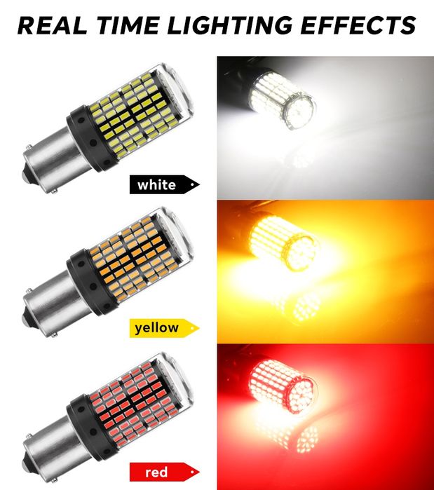 LED крушки | Super bright | Yellow BA15S P21W