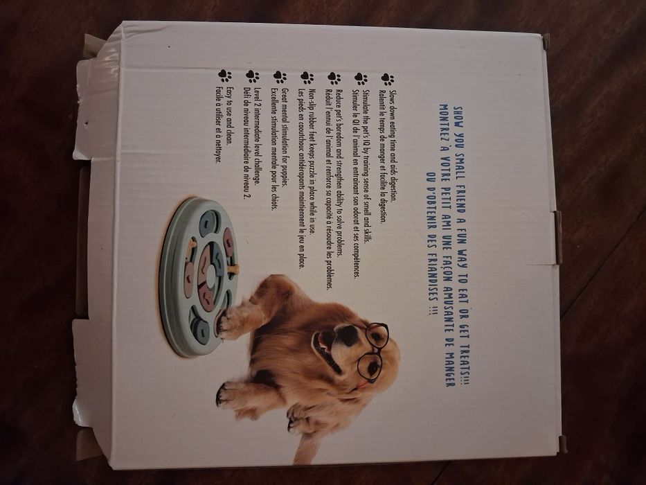 Интерактивна играчка-пъзел за бавно хранене на котка/куче