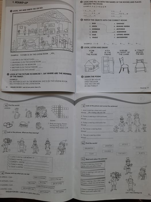 Manuale/CAIETE de lucru lb.engleză clasele 1- 4, 5-a