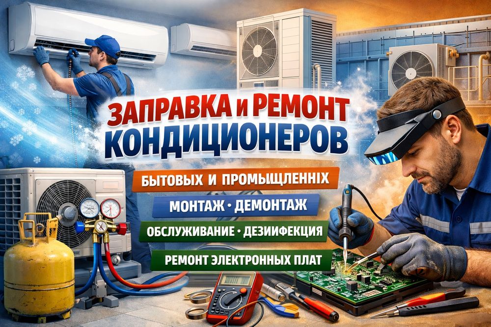 Заправка, ремонт и сервисное обслуживание кондиционеров