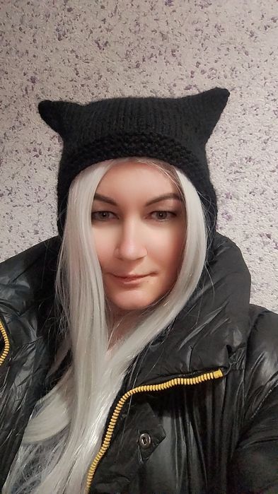 Шапка Чепчик  пушистая как в тик токе