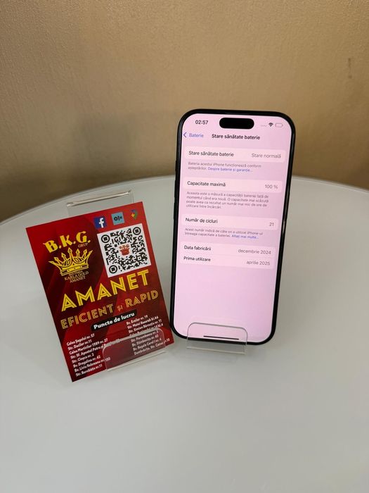 Iphone 16 Pro 128gb 100% Amanet BKG