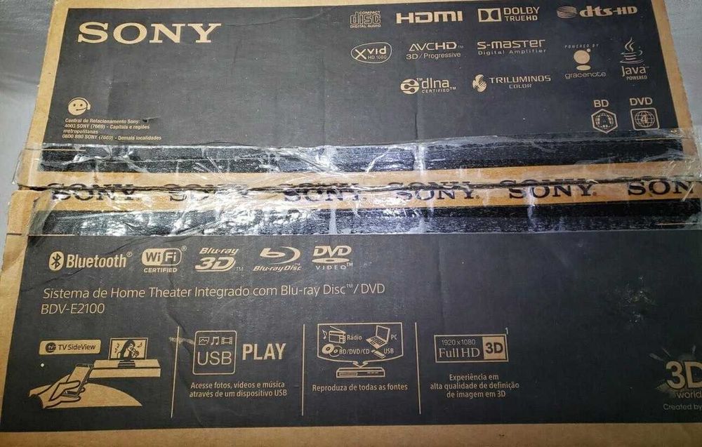 оригинален Блу Рей домашен театър диск и USB+Bluetooth Sony BDV-E2100 в перфектно състояние