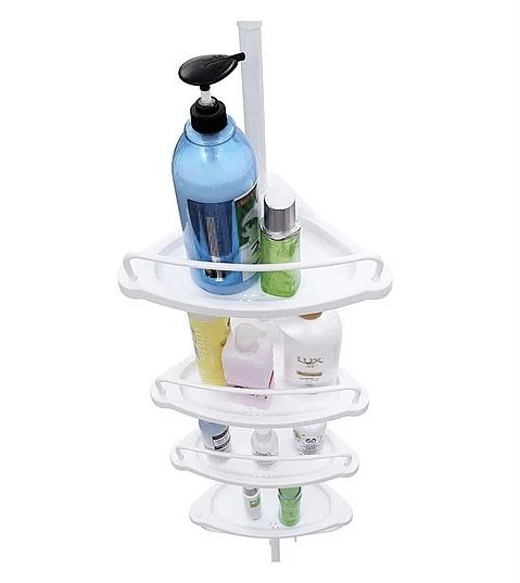 Ъглова етажерка за баня