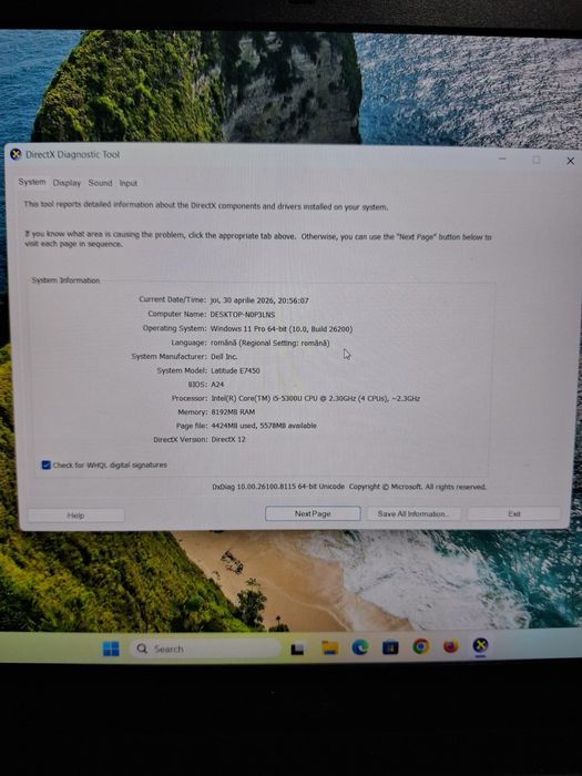 Laptop dell i5-5300U