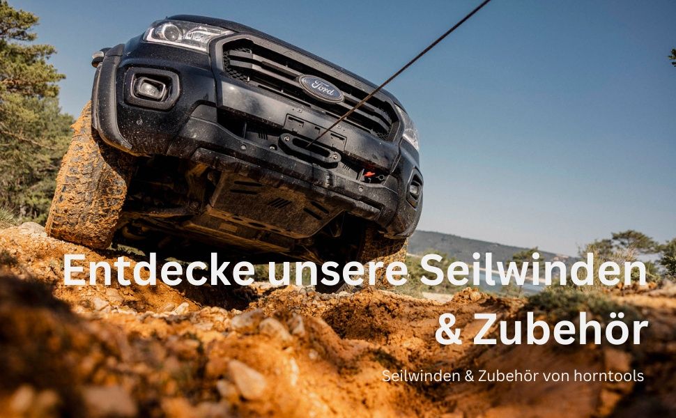 Електрическа лебедка horntools Beta 12V, 900 кг, дистанционно, стомане