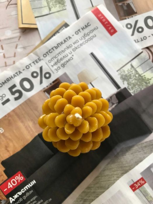 Свещ от естествен восък